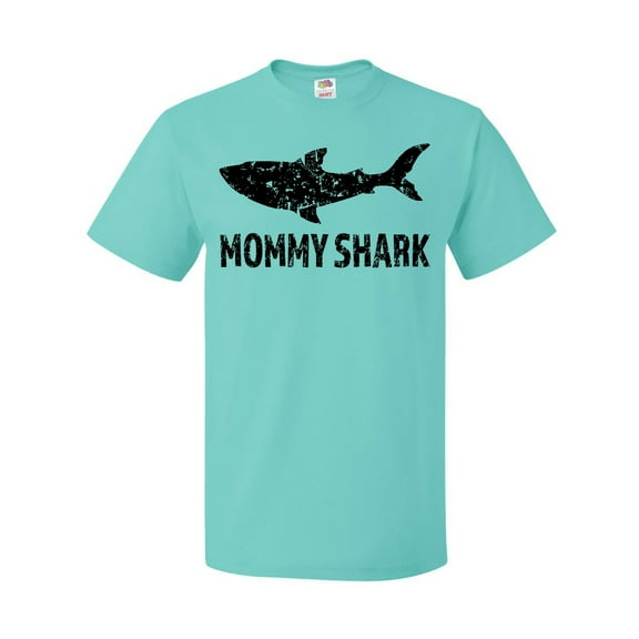 Inktastic Mommy Shark with Distressed Shark T-Shirt