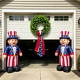 thumbnail image 6 of JollyMart Boxwood Patriotic Wreath 40",1776-2026 American Flag Wreath with Red White Blue Ribbon,Artificial Greenery Wreath for Front Door Wall,4th of July Independence Day Memorial Day Decor, 6 of 8