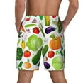 thumbnail image 4 of Uemuo Vegetables2 Pattern Mens Swim Trunks Quick Dry Board Shorts with Mesh Lining, Stretch Beach Shorts Quick Dry No-Chafing Board Shorts-XX-Large, 4 of 9