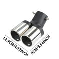 thumbnail image 3 of 63mm Exhaust Pipe Exhaust Muffler Tip Stainless Steel Hyperbola, 3 of 4