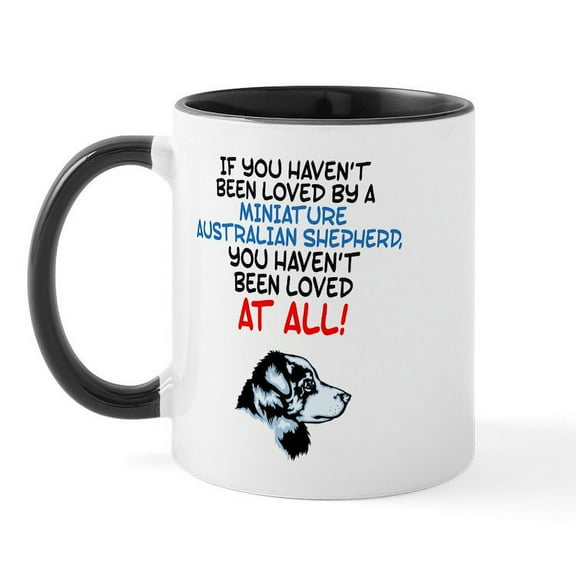 CafePress - Miniature Australian Shepherd Mug - 11 oz Ceramic Mug - Novelty Coffee Tea Cup