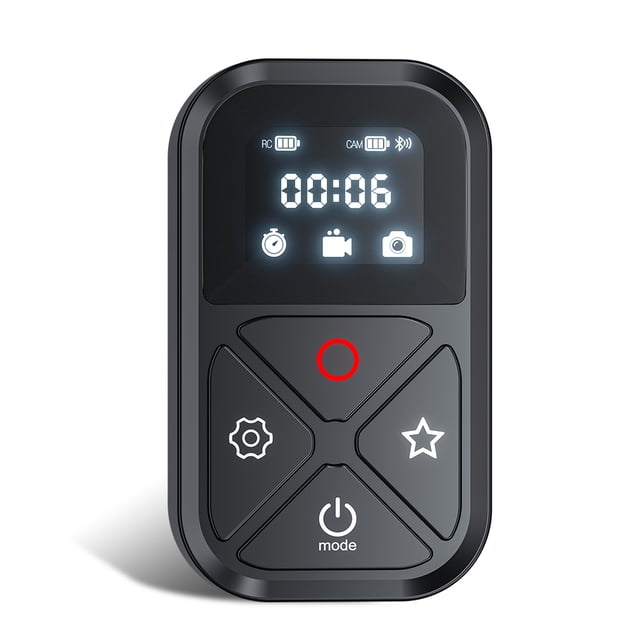 Cámara Control remoto Pantalla digital 4 Funciones Controlador compatible con Bluetooth Equipo de disparo de fotos Suministros fotográficos Kearding EL006142-00B