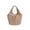 Khaki, variant on Women's Corduroy Tote Bag, Small Shoulder Handbag with Striped Design, Casual Furry Handheld Purse for Daily Shopping, Commute and Strolling