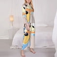 thumbnail image 3 of Saiise Bluey Print Women Soft Pajama Sets,Long Sleeve Sleepwear Button Up 2-Piece Pjs Lounge Sets-X-Large, 3 of 8