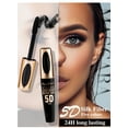 thumbnail image 2 of BEUKING Purple Mascara for Eyelashes, Colored Waterproof Mascara Long Lasting Thick Eye Lash Mascara, 5D Silk Fiber Lash Mascara Smudge-Proof Volumizing, Color Party Stage Use (#5 Purple), 2 of 8