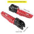 thumbnail image 3 of Pair of Front Foot Pegs Aluminum Alloy Pedals Fit for Kawasaki Ninja Z125 PRO Z250/SL Z400 Z900Red, 3 of 5