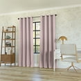 thumbnail image 6 of Sun Zero Oslo Extreme 100% Blackout Grommet Curtain Panel, 52"X54", Blush Pink, 1-Piece Single Panel, 6 of 9