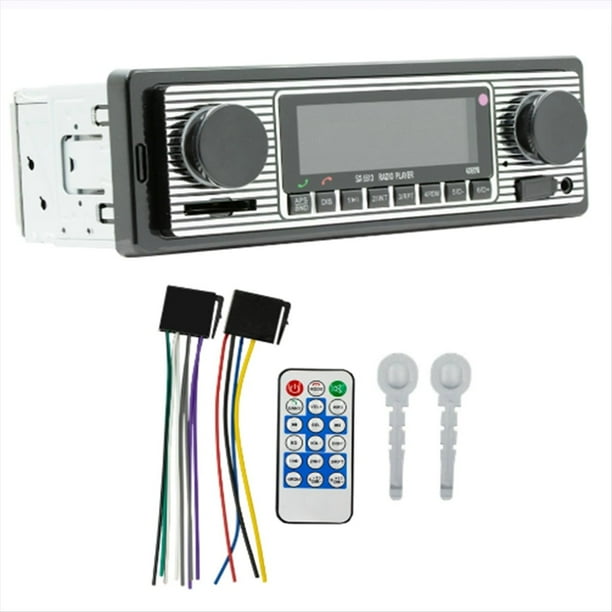 Radio para Coche de 1 DIN con Bluetooth, Estéreo, Manos , Reproductor MP3, Receptor FM, Entrada AUX/USB/Tarjeta HD, Kit de Tablero.