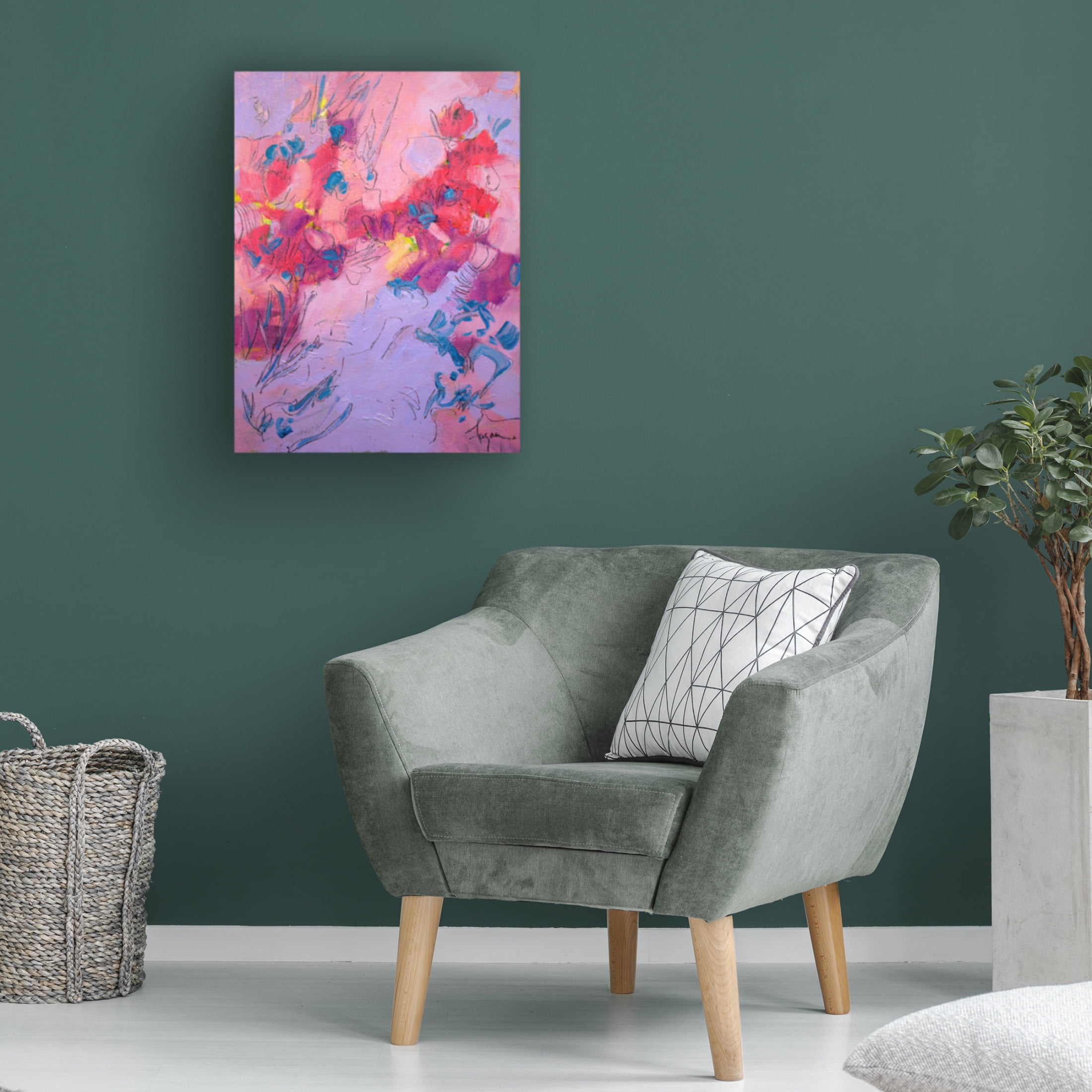 Canvas Wall Art - Dorothy Fagan 'Wish You Well' Wall Art for Living Room, Bedroom, or Office D?cor by Trademark Fine Art - 14 x 19 Inches