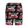 thumbnail image 5 of Easygdp Fire and Rescue Truck Men's Short Pajama Pants, Sleep Shorts, Household Pants, Casual Pants with Pockets - Small, 5 of 9