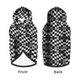 thumbnail image 2 of Dog Hoodie Pet Clothes Checkered Flag Sweater Sweatshirts Pullover Coat for Large Medium Dogs Large, 2 of 7