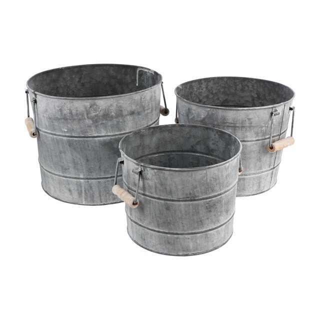 3 piezas macetas de hierro de metal balcón jardín patio macetero macetas de planta vintage HOMEMAXS 9991417-MX