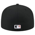 thumbnail image 4 of Men's New Era Black San Francisco Giants Yarn Stitch 59FIFTY Fitted Hat, 4 of 6