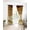 Yellow, variant on Purple Wave Blackout Curtains 39 Inches Long,Thermal Insualted Grommet Curtains & Drapes,Coastal Ombre Ocean Grey Stripes Beach Sand Room Darking Curtains for Living Room 2 Panels 27.5"W x39"L