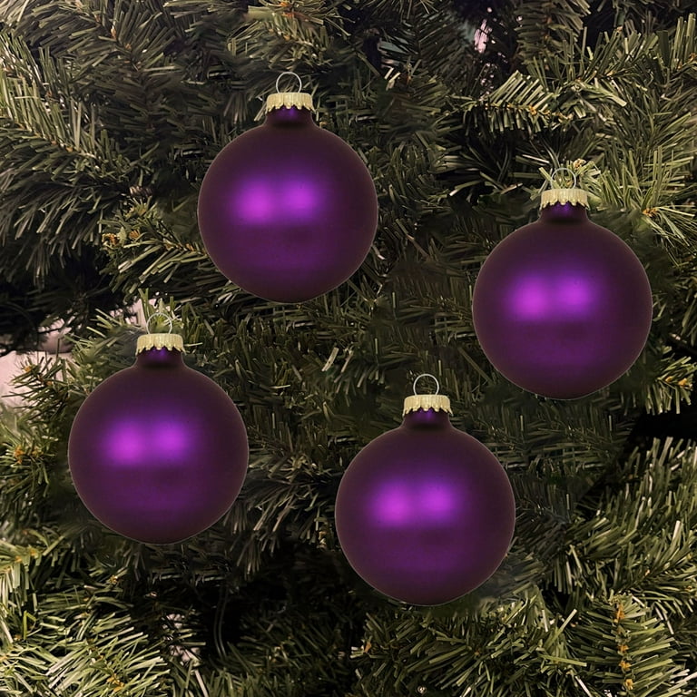 Glass Christmas Tree Ornaments - 67mm / 2.63 [8 Pieces] Designer