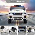 thumbnail image 2 of QinaQin 12V Kids Ride On Police Truck, Battery Powered Electric Car with Remote Control, Flashing Lights, Megaphone/Intercom, Handle and Spring Suspension, 2 of 9
