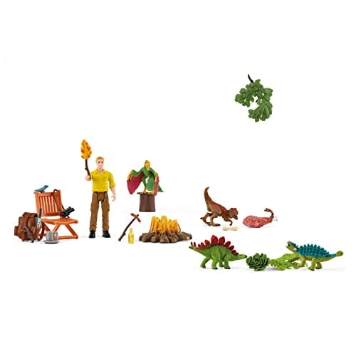 Regalo de dinosaurio Schleich 24 piezas calendario de adviento con 4 dinosau para niños y niñas
