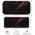 thumbnail image 5 of POBUDS Switch Skin | Sticker Wrap Vinyl Decal | Set Compatible with Nintendo Switch ( Switch Lite, Dark Abstract Glowing Abstract Waves), 5 of 5