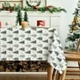 thumbnail image 4 of Christmas Tablecloth 60×84 Inch Rectangular, Christmas Pine Tree Green Washable Table Cover for Party Picnic Dinner Decor, 4 of 5