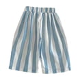 thumbnail image 3 of MEZZALL Vertically Striped Casual Pants Kids Easy Pull On Wide Leg Slacks For Boys And Girls Comfortable Breathable Everyday Wear Suitable School, 2-3 Years, 3 of 3