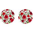 thumbnail image 2 of SPEKSEE Red Rose Print Ceramic Car Interior Coasters 2 Pack, Anti Slip 2.56 Inch Absorbent Cup Mat Interior Accessories Fit for Most Cars, 2 of 7