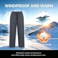 thumbnail image 5 of AHTJRT Womens Snow Pants Packable Winter Waterproof Windproof Outdoor Ultralight Warm Down Ski Pants Trousers Elastic Waist Going Out Play Trousers, 5 of 9