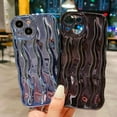 thumbnail image 6 of Water Ripple Pattern Case for iPhone 15 Soft TPU Shockproof Camera Protective Back Cover for Women Girl Curly Wave Frame Phone Case for iPhone 15 6.1 Inch Dark Purple, 6 of 13