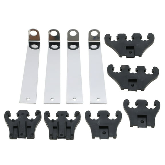 Engine Spark Plug Separators Looms Separators for Chevy for Ford 7/8/9mm Ignition Wire Separator Holder for Chevrolet Black