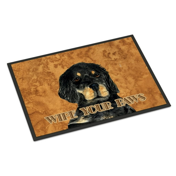 Carolines Treasures SS4885MAT Gordon Setter Wipe your Paws Doormat 18x27 27"L x 18"W multicolor