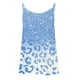 thumbnail image 4 of Puntoco Blusas de cuello cuadrado para mujer, blusas casuales sin mangas con estampado de moda, blusas con pliegues, blusas camisolas de cuello redondo, 4 of 5