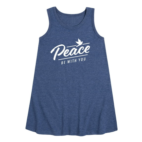 Instant Message - Peace Be With You - Toddler & Youth Girls A-line Dress