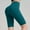 Green, variant on Running Shorts Women Knee Length Athletic Sweat Shorts High Waisted Yoga Jogger White