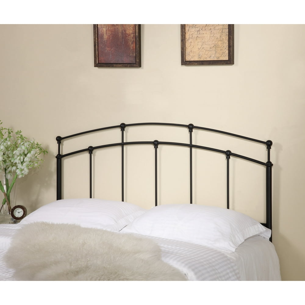Full/Queen Metal Arched Headboard Black