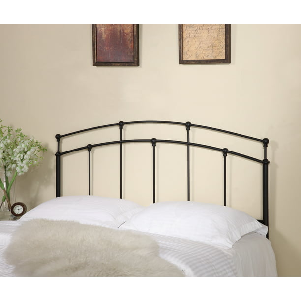 Full Queen Metal Arched Headboard Black, How To Make A Metal Headboard Look Better