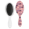 thumbnail image 2 of Boho Elephant Hair Brush - No-Pull Paddle Brush for All Hair Types, Compact & Travel-Friendly Styling Tool, 2 of 6