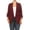 Mulberry, variant on Women's Solid Casual Plus SizeDraped Cardigan Blazer Jacket