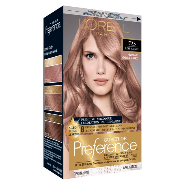 Tinte para el cabello L'Oreal Paris Superior Preference 7RB Rubio rosa oscuro