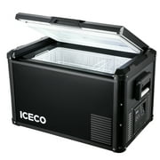 ICECO VL60 ProS 63 Quarts Portable Refrigerator Freezer Compact Car Fridge Electric Cooler Chest Freezer for Truck