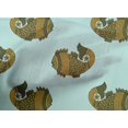 thumbnail image 4 of oneOone Organic Cotton Voile Fabric Fish Block Printed Fabric 1 Yard 42 Inch Wide, 4 of 4