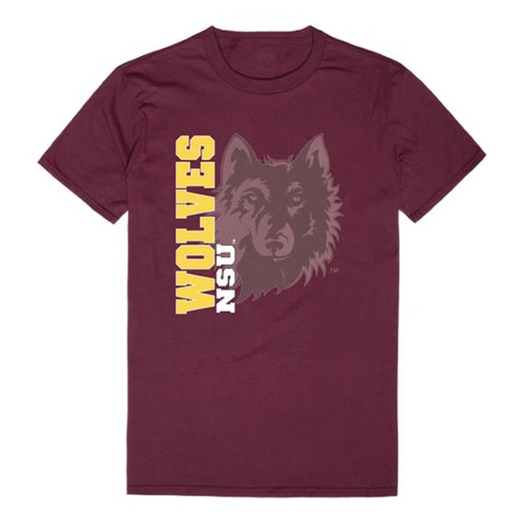W Republic 515-355-327-03 Northern State University Men Ghost T-Shirt, Maroon White - Large