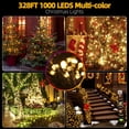 thumbnail image 4 of Luces navideñas MZD8391 1000 LED, 100 m, 8 modos, blanco cálido, 4 of 9