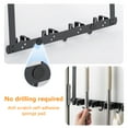 thumbnail image 6 of Over The Door Broom Holder with Hooks Stainless Steel Broom Holder Wall Mount Space Saving Mop Broom Holder Easy to Install Mop and Broom Organizer for Garage Closet Laundry, 6 of 10