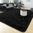 thumbnail image 7 of Area Rugs 8x10 for Living Room, Super Soft Fluffy Rugs for Bedroom, Modern Shaggy Rug Fuzzy , Plush Indoor Nursery Home Decor Rug with Non-Slip Bottom, Black, 7 of 7
