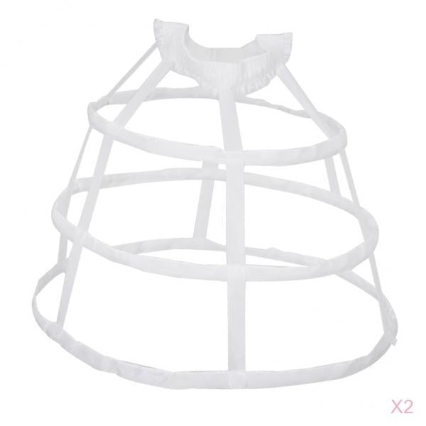 GRACEART Crinoline Triangulaire Cerceau Cage à Jupon - Jupe à Cerceaux Ajustable Pour Costumes Halloween Et Thanksgiving