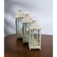 thumbnail image 2 of Lantern (Set Of 3) 14"H, 17"H, 20"H Metal, Glass - Red, 2 of 7