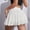 01 White, variant on YueHuiYing Women Pleated Tennis Skirt with Shorts High Waisted Pickleball Golf Skirts Athletic Skorts White L