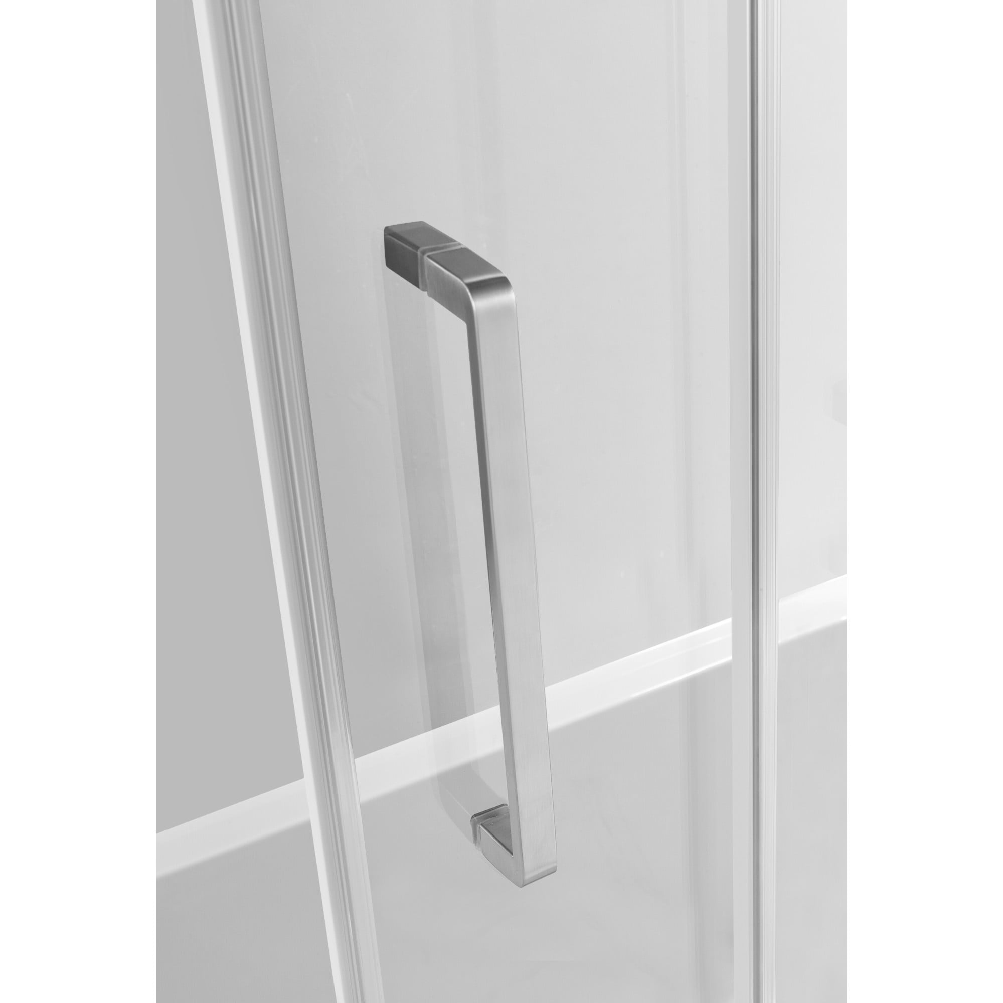 Kingston SSD60608SL8 Toledo 60" W x 60" H Left Handed Tub Door in Brushed Nickel