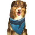 thumbnail image 6 of Naloa Ocean Dolphin Fish School Dog Bandanas 1PC Washable Triangle Dog Scarfs Premium Durable Fabric, for Small Medium Large Dogs and Cats, 6 of 6