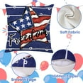 thumbnail image 2 of 4th of July Pillow Covers 18x18 inch Independence Throw Pillow Covers Memorial Day Patriotic Pillow Cases America Freedom Heart Star Stripes Decor Cushion for Holiday Home Sofa Couch, 2 of 6