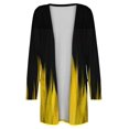 thumbnail image 5 of DOPI Fashion Women's Casual Loose Button Printed Long Sleeve Pocket Long Cardigan, 5 of 6